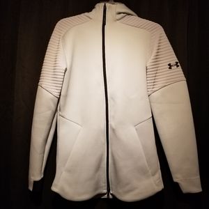 White Under Armour Fitted Sweatshirt
